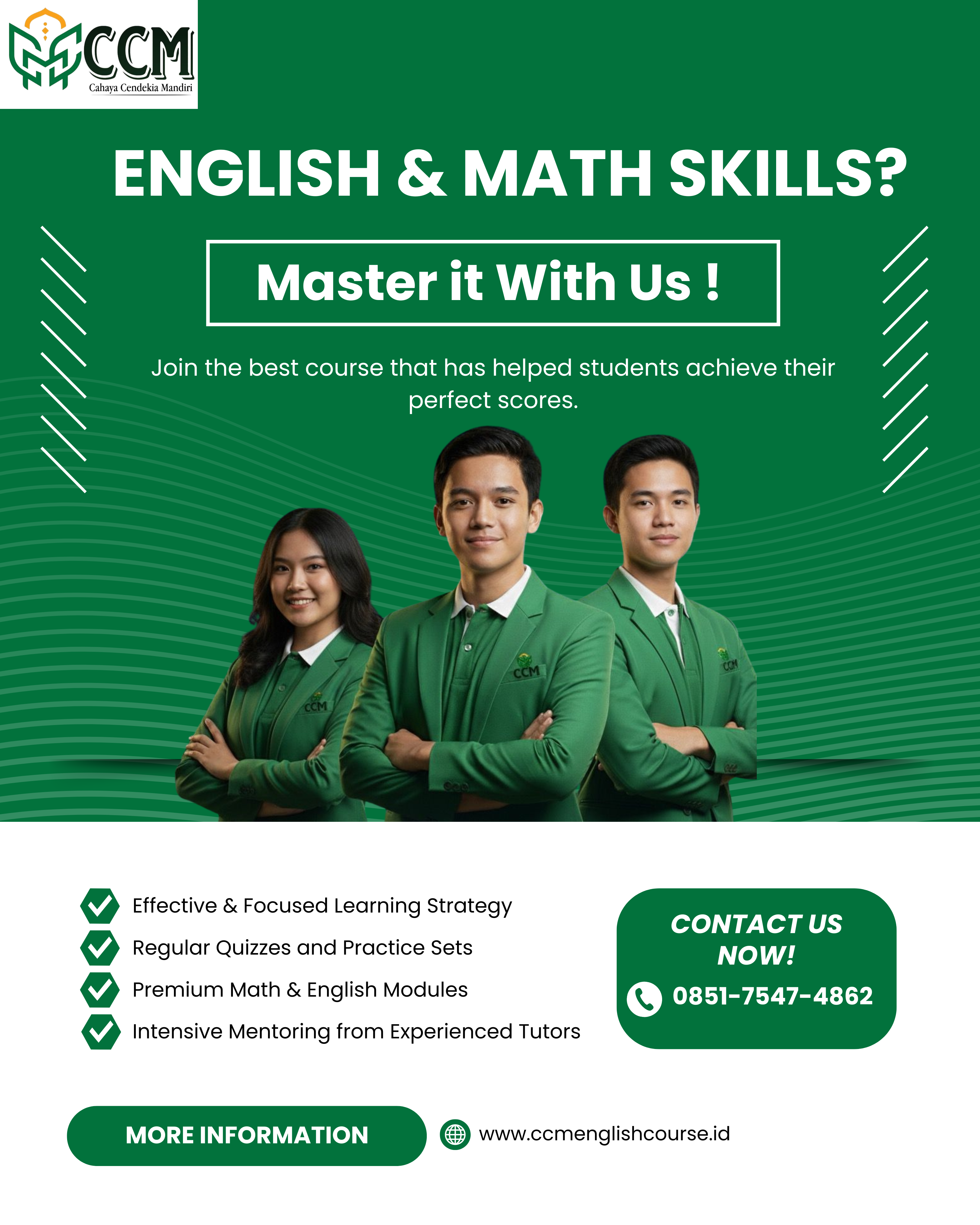 English and Math Skills!